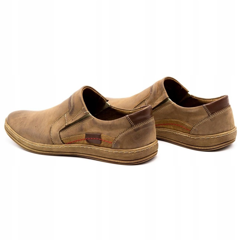 Olivier Mocassins de couro masculino 520 marrom castanho 6