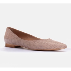 Marco Shoes bailarinas sutis bege 1