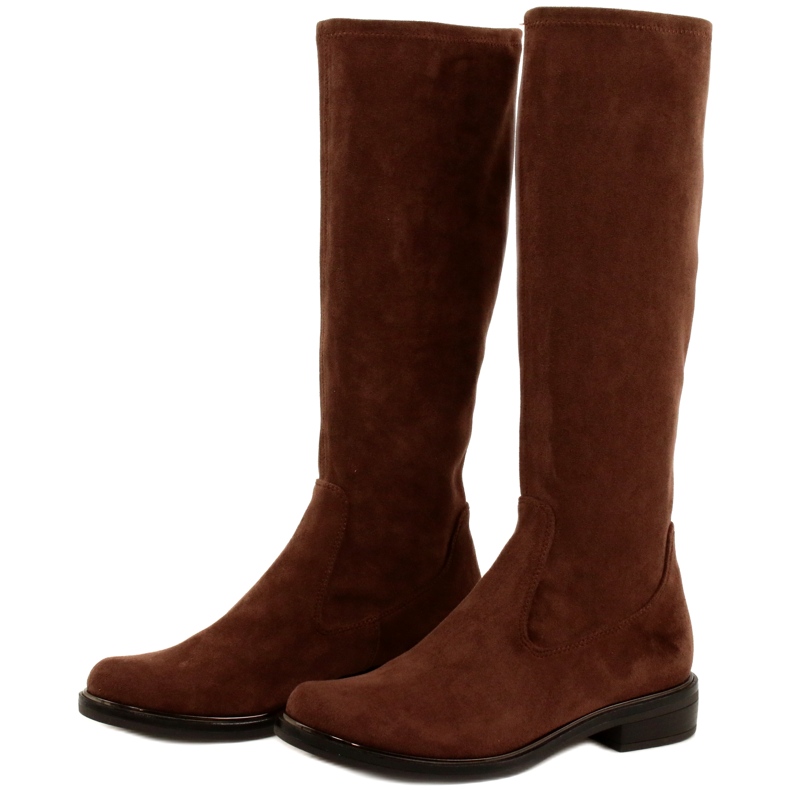 Botas femininas Caprice Stretch 25512-29 316 Dk Cognac Stre castanho 2