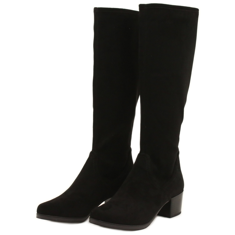 Botas elásticas femininas Caprice 25506-41 044 pretas preto 2 Botas elásticas femininas Caprice 25506-41 044 pretas preto 2