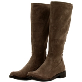 Botas elásticas femininas Caprice 25512-29 306 Cafe Stretch castanho 3 Botas elásticas femininas Caprice 25512-29 306 Cafe Stretch castanho 3