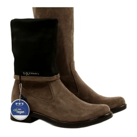 Botas elásticas femininas Caprice 25512-29 306 Cafe Stretch marrom 6