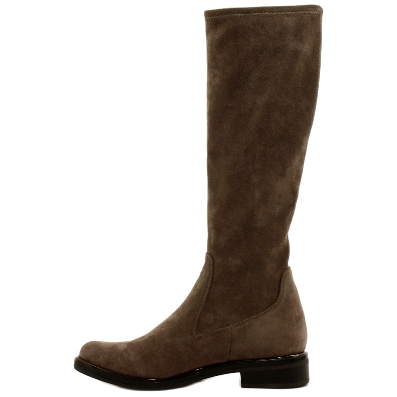 Botas elásticas femininas Caprice 25512-29 306 Cafe Stretch castanho 2