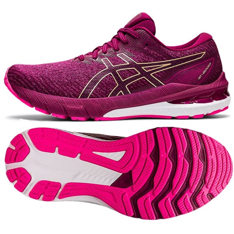 Asics GT-2000 10 W 1012B045 703 tênis de corrida rosa 1