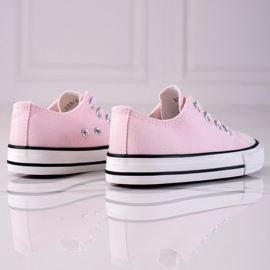 Sapatilhas de criança Pink Vico com elásticos rosa 2