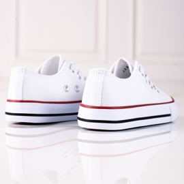 Sapatilhas de criança Vico brancas com elásticos branco 1 Sapatilhas de criança Vico brancas com elásticos branco 1