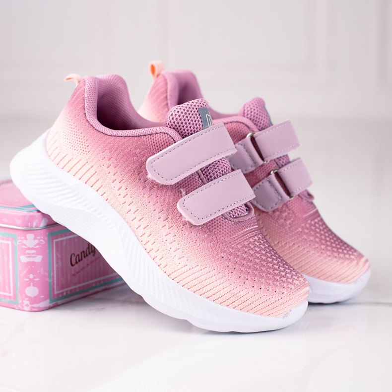 Sapatilhas desportivas Shelovet bicolores com velcro para crianças roxo multicolorido 1