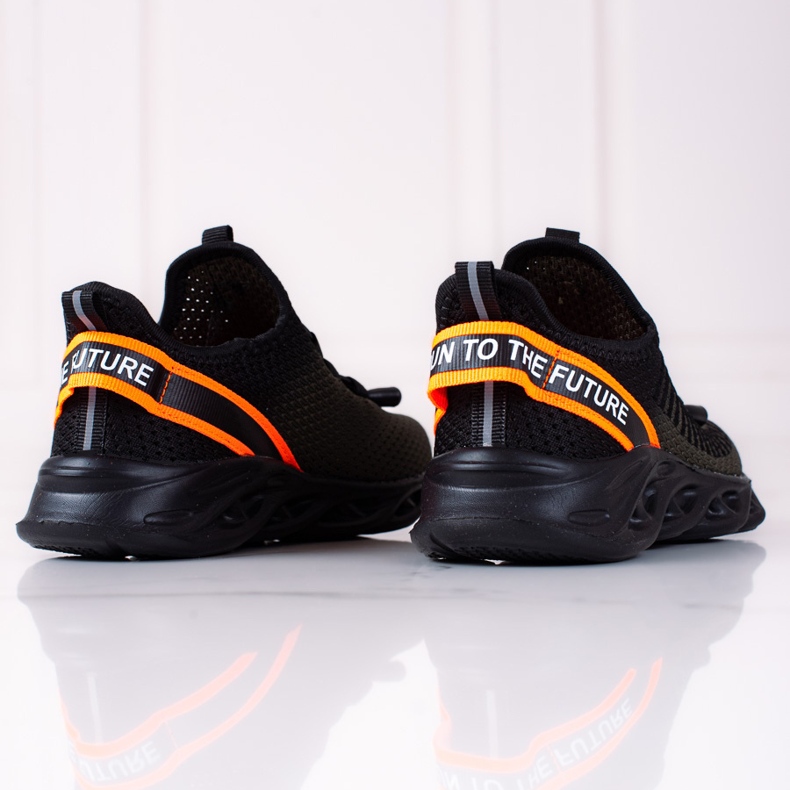 Calçado esportivo infantil Vico, material de duas cores preto 1