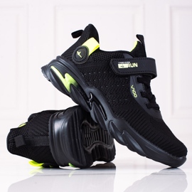 Ténis desportivos para menino Vico preto 1