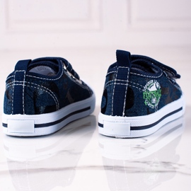 Sapatilhas de menino Shelovet com velcro azul marinho azul-marinho 1