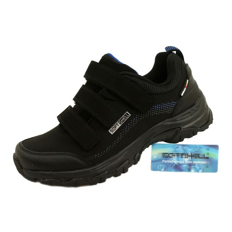 American Club Sapatos esportivos femininos da Softshell para Velcro American WT52/22 Black preto 7