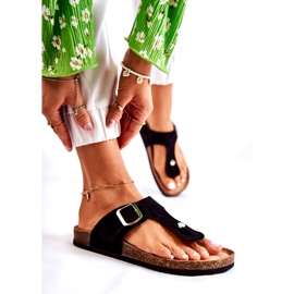 FB1 Chinelos femininos com fivela preta Elina preto 3 FB1 Chinelos femininos com fivela preta Elina preto 3