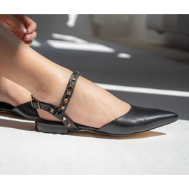 Marco Shoes Sandália preta com tachas preto 2