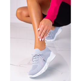 Tênis esportivo feminino Shelovet cinza claro 1