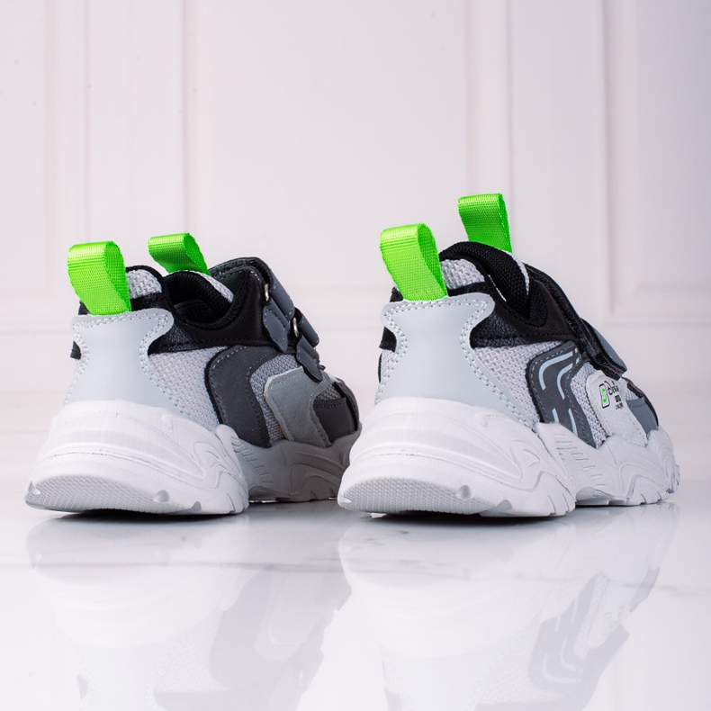 Sapatilhas de menino Shelovet com sola grossa, cinza claro 2