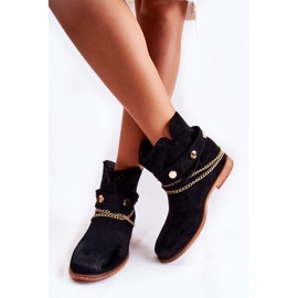 WS1 Botas de camurça com cunha oculta preta Verine preto 2
