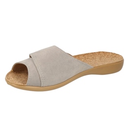 Flippers femininos de Befado Inserir Pu 265d024 Gray cinza 2