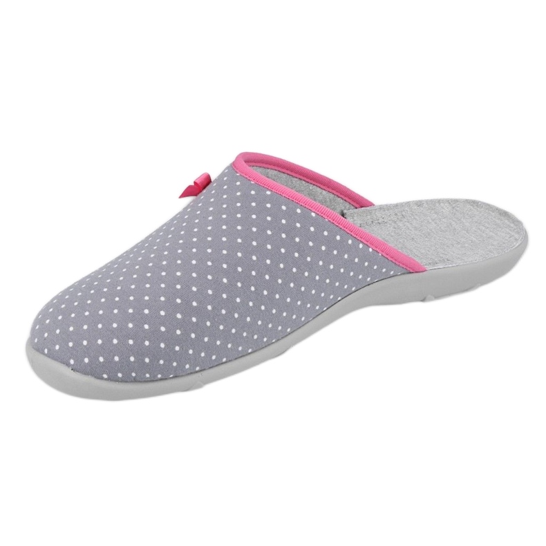 Sapatos femininos Befado pu 235D175 branco rosa cinza 2