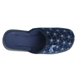 Sapatos femininos Befado pu 019D126 azul marinho prata 2