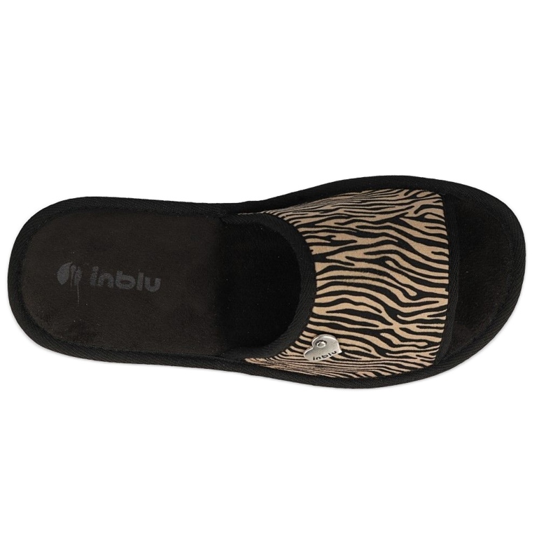 Befado Sapatos femininos Inblu 155D121 bege preto 2