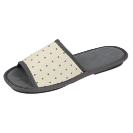 Sapatos femininos Inblu 155D104 bege cinza 2