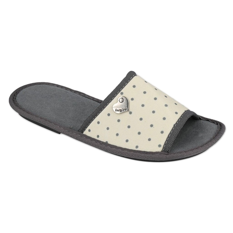 Sapatos femininos Inblu 155D104 bege cinza 3