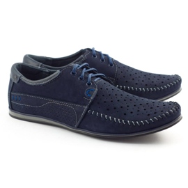 KOMODO Mocassim masculino 875 para o verão, azul marinho 2