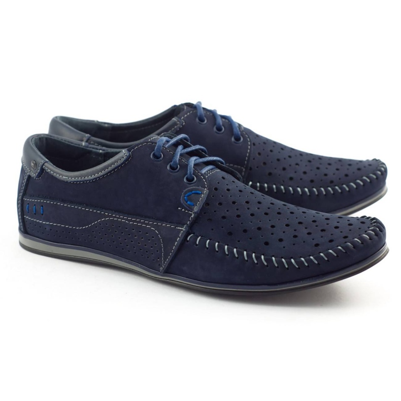 KOMODO Mocassim masculino 875 para o verão, azul marinho 2