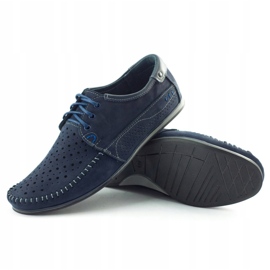 KOMODO Mocassim masculino 875 para o verão, azul marinho 3