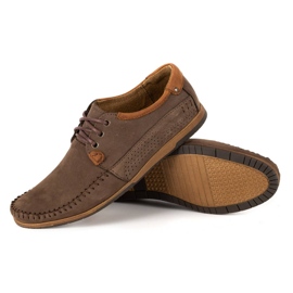 KOMODO Sapatos homens mocassins de couro 875 marrom 3
