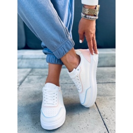 Tênis Eila Pink branco azul rosa 2