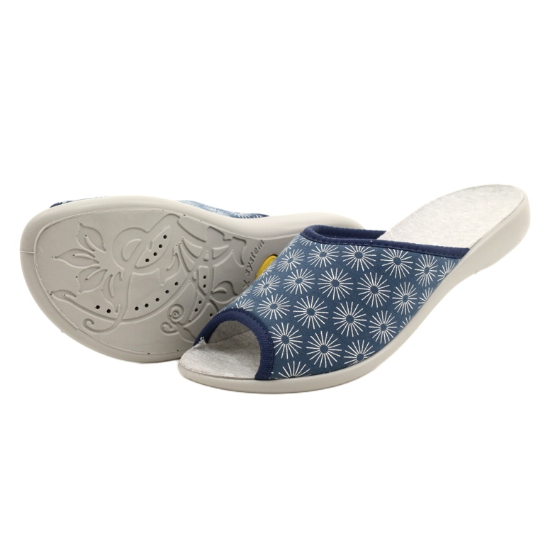 Calçado feminino Befado pu 254D142 azul cinza 6