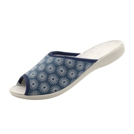 Calçado feminino Befado pu 254D142 azul cinza 7