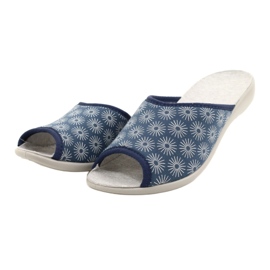 Calçado feminino Befado pu 254D142 azul cinza 5