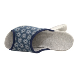 Calçado feminino Befado pu 254D142 azul cinza 8