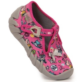 Chinelos Befado Jr BEF2R rosa com fecho 1