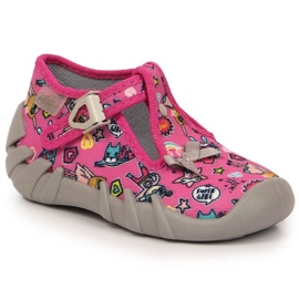 Chinelos Befado Jr BEF2R rosa com fecho 2