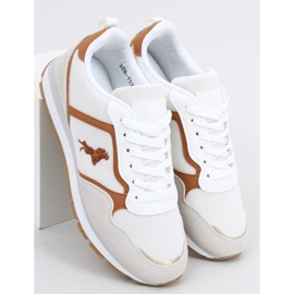 Sapatos desportivos de mulher Furlo Camel bege branco castanho 2