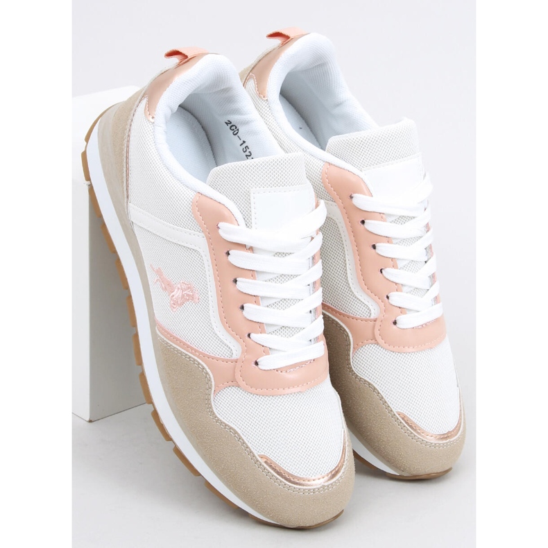 Sapatos desportivos de mulher Furlo Pink bege branco rosa 2