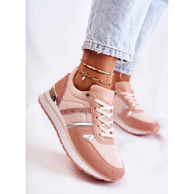 PG1 Tênis esportivo feminino clássico rosa Elenes 1