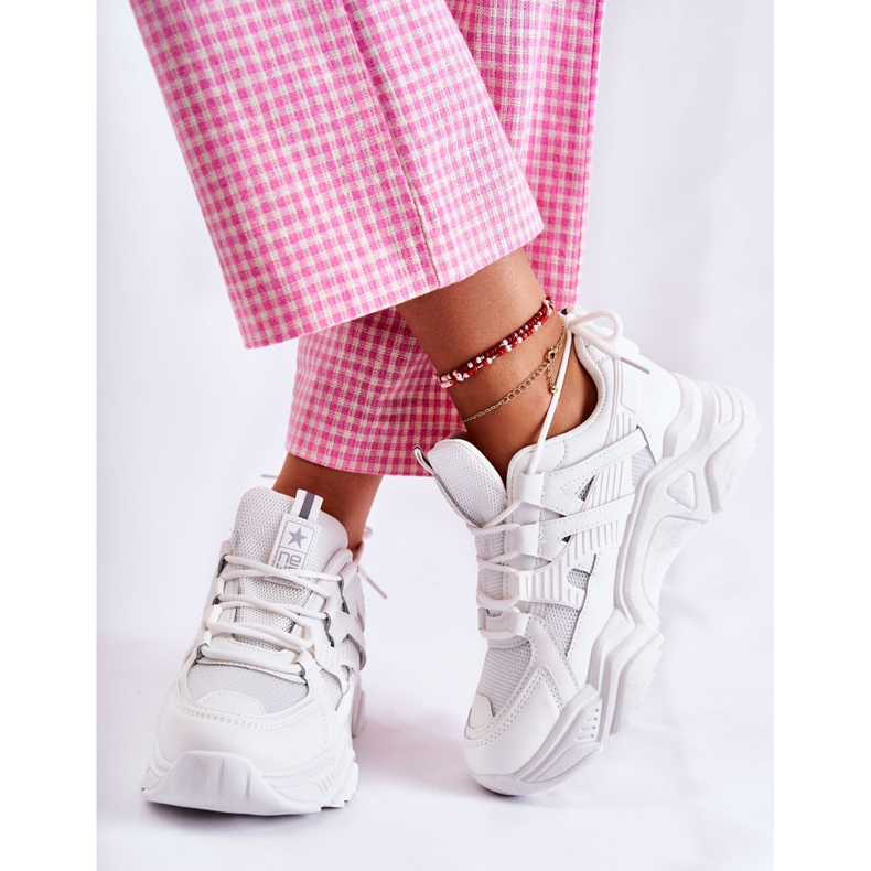 PE1 Tênis esportivo feminino Tênis Branco Daren 1