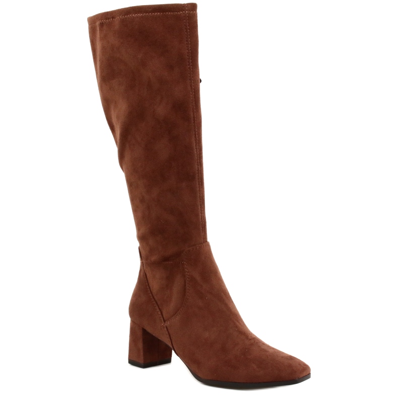 Botas femininas Caprice 25517-29 Dk conhaque strech marrom 1