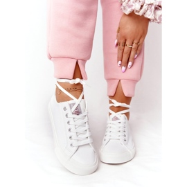 Big Star Tênis de couro ecológico feminino Cross Jeans HH2R4001C branco 3