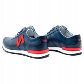 Joker Calçados casuais masculinos 301J azul marinho vermelho azul-marinho 5