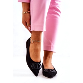 PS1 Bailarinas de camurça no preto Neriso Spitz 2