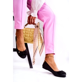 PH1 Bailarinas de borracha femininas laço preto Fergie 3