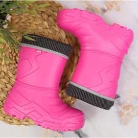 Galochas de menina Befado cor-de-rosa com aquecedor amovível 2