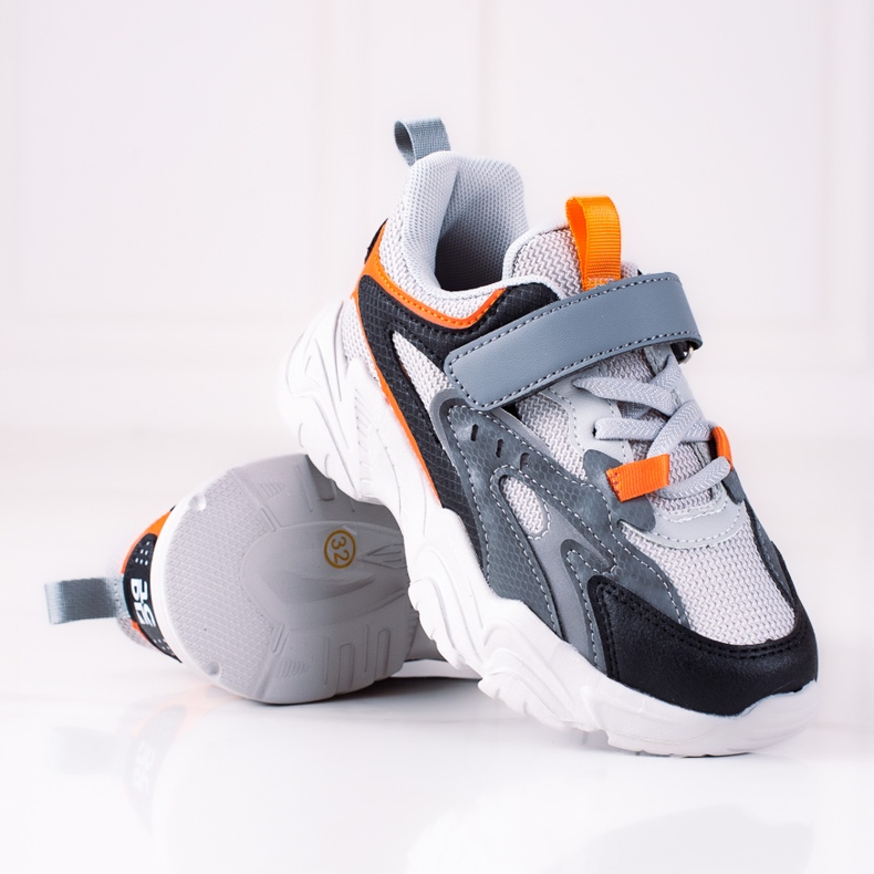 Tênis de menino Shelovet em uma plataforma cinza grossa multicolorido 1