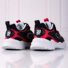 Tênis Shelovet meninos em uma plataforma preta grossa preto multicolorido 1