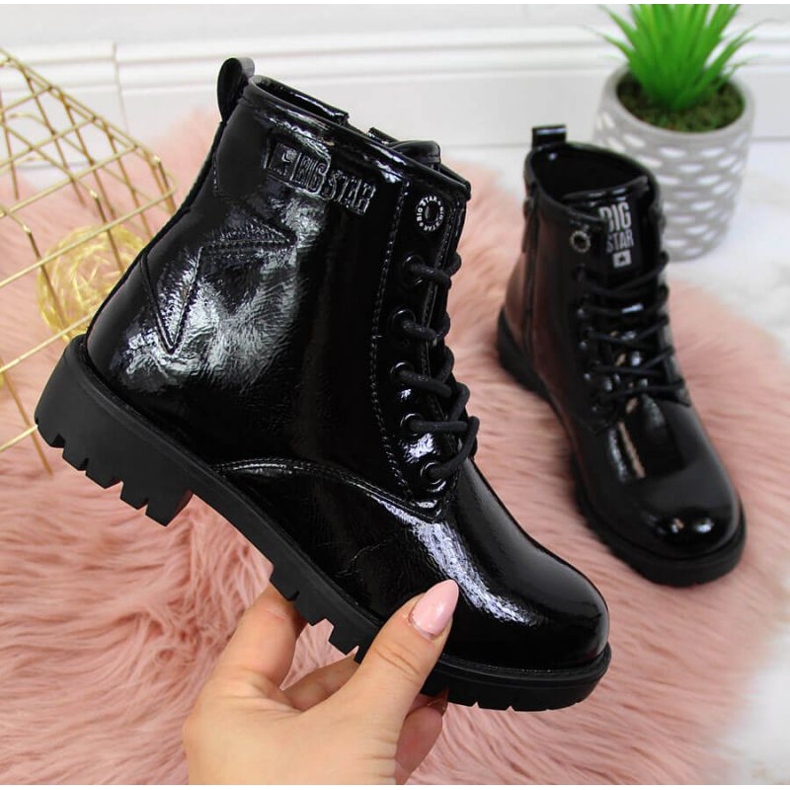 Botas bovver pretas de menina Big Star II374045 preto preto 1